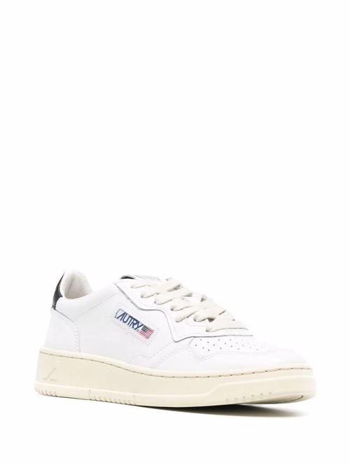 Sneakers bianche con logo da uomo Autry | AULWLL22 WHT/BLACK